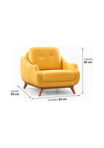 Rehome Boss Koltuk Takımı 3+3+1 Oturma Odası Mobilya Takımı Gri