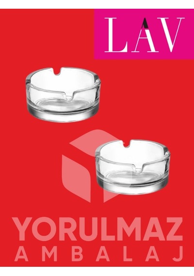 Kyf 70 Küçük Cam Sigara Küllüğü 2 Li Set Kalın Cam, Kolay Temizlenir