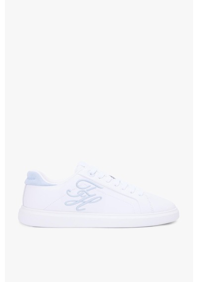 Th Kadın Icon Court Script Beyaz-mavi Sneaker-13842 Beyaz