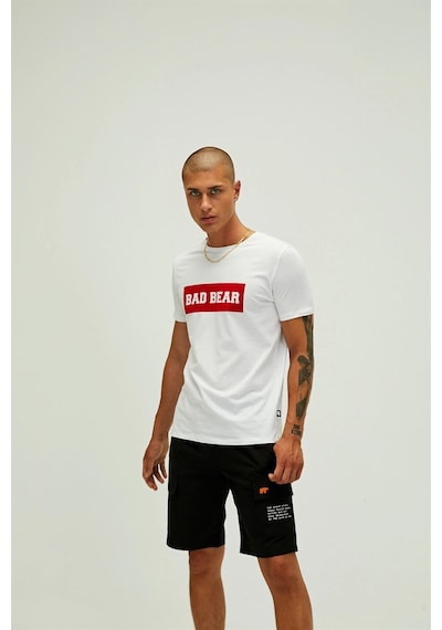 Bad Bear Erkek Tişört Flog T-Shirt-23351 Beyaz