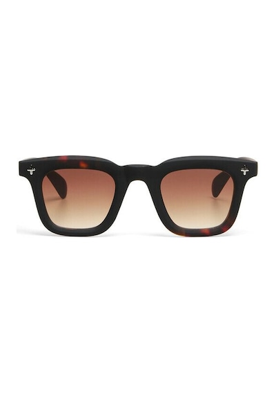 Okkia Firenze Unisex Güneş Gözlüğü Siyah Havana / Lens: Kahverengi Gradyan Kahverengi