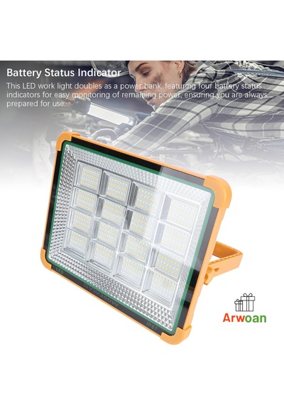 Arwoan 300w Led Projektör Ip67 Dış Mekan Su Geçirmez Bahçe, Şantiye Ve Fabrika Aydınlatma Beyaz Işık Floodlight