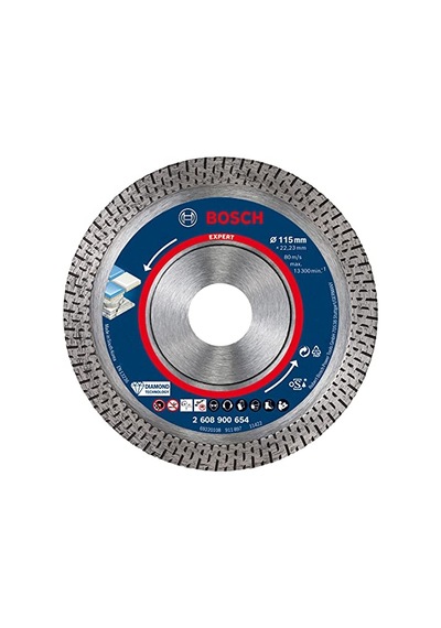 1x Expert Hardceramic Elmas Kesme Diskleri Sert Fayanslar, Sert Taş, Ø 115 Mm, Aksesuar Küçük Avuç Taşlama Makin