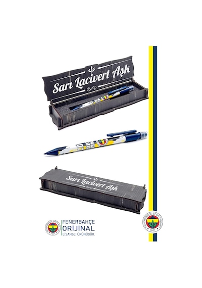 Fenerbahçe Lisanslı Versatil Uçlu Kalem 0.7 Ahşap Kutulu