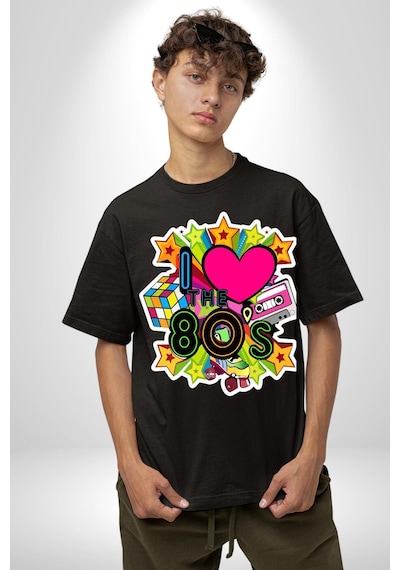 80leri Seviyorum Kaset Ve Özel Hediye Pamuklu Bisiklet Yaka Unisex Oversize Boyfriend Dijital Baskılı Siyah T-shirt Siyah 80leri Seviyorum Kaset Ve Özel Hediye Pamuklu Bisiklet Yaka Unisex Oversize Boyfriend Dijital Baskılı Siyah T-shirt Siyah