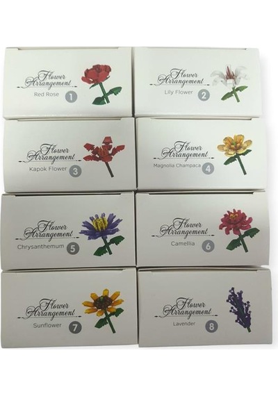 Ctoy Building Block Flower 8'li Paket