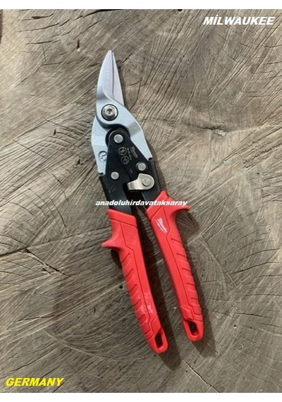 Milwaukee Cobalt Çelik Sac Makası Sol Köşebent Makası Kaportacı Makası 260mm 2v
