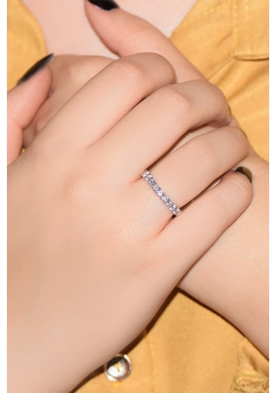 0.39 Ct Pırlanta Yarım Tur Yüzük