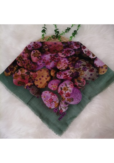 Polocraft - Pamuklu Flamlı Eşarp Ms392 Çok Renkli