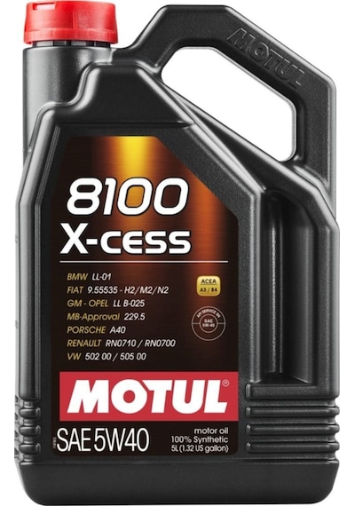 Motul 8100 X-Cess 5W-40 Sentetik Motor Yağı 5 L