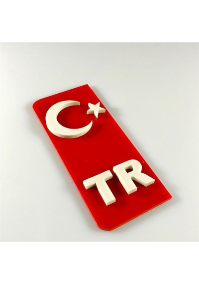 Plakalar için TR Kabartmalı Pleksi Arma 2 Adet