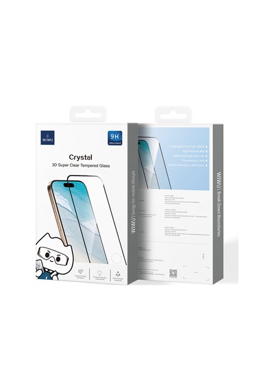 Apple Uyumlu   iPhone 14 Wiwu Gt-018 Çizilmeye Dayanıklı Temperli Cam Ekran Koruyucu Şeffaf