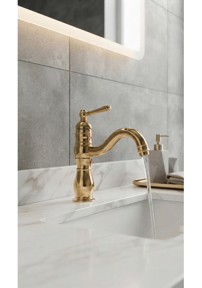 Manolya Gold Lavabo Bataryası