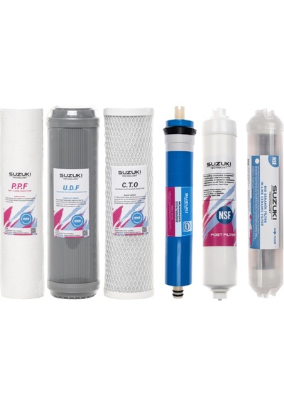 Açık Kasa Su Arıtma Cihazı Tam Set (7 Filtre)Alkali Ve Mineral Fi
