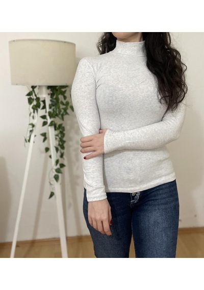 Kadın Peluş Uzun Kollu Yarım Balıkçı Yaka Body Yumoş 1 Adet