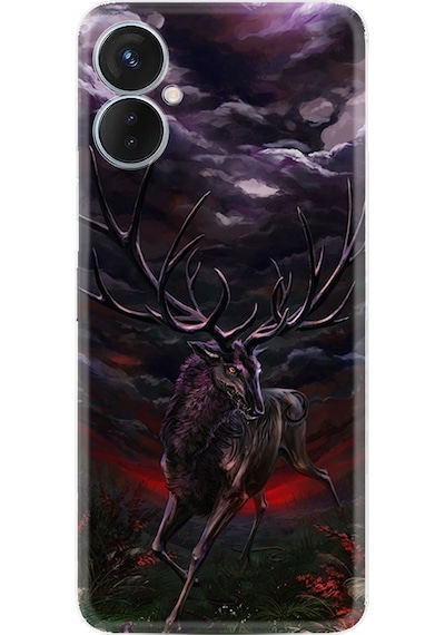 Tecno Camon 19 Neo Kilif Silikon Desen Dark Deer 1786 566403879