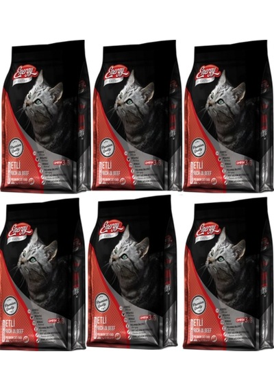 Energy Etli Yetişkin Kedi Maması 6 x 1 KG