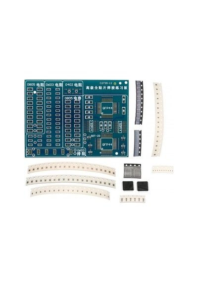 Smt Elektronik Eğitim Kiti Deney Pratikleme Kartı Qfp44 Sop16 040