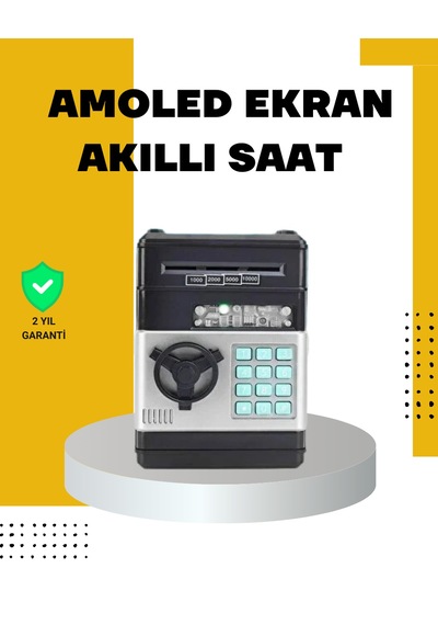 Çocuklar İçin Şifreli Atm Kasa Para Yutan Kumbara - Lisinya