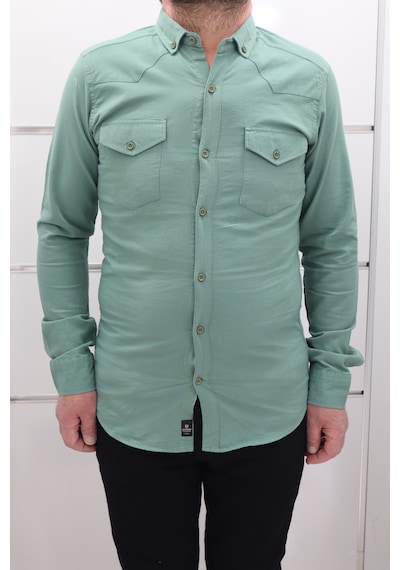 Becces Dmctekstil Erkek 011-001 Düz Spor Kesim Dar Kalıp Çift Cepli Uzun Kollu Yazlık Keten Gömlek Haki Becces Dmctekstil Erkek 011-001 Düz Spor Kesim Dar Kalıp Çift Cepli Uzun Kollu Yazlık Keten Gömlek Haki