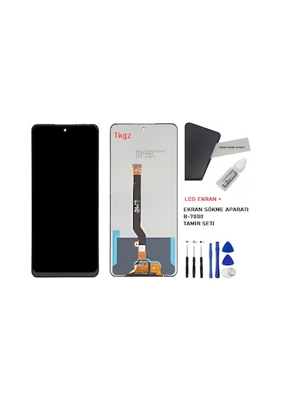 Tecno Pova 4 Uyumlu Lcd Ekran Dokunmatik Servis + B-7000 + Tamir Seti