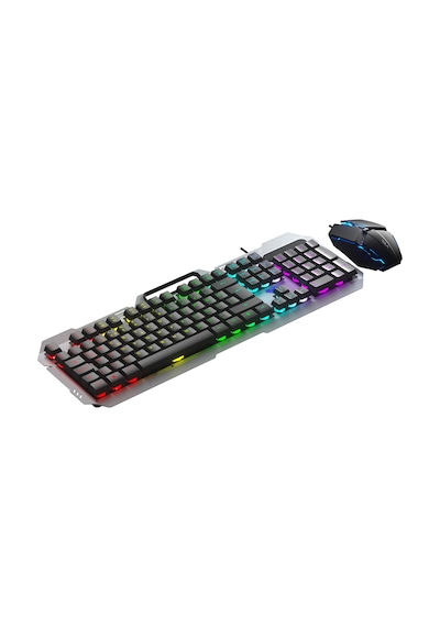 Aula F2023 Gaming Türkçe Q Rainbow Membran 2400dpl Oyuncu Klavye Mouse Set Optik