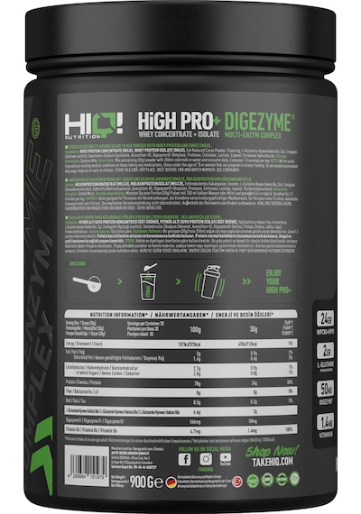 Hıq High Pro+ 900gr Chocolate&coconut Flavored