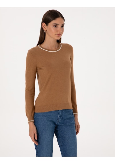 Pierre Cardin Kadın Camel Kazak /triko 50315910-vr015 Camel