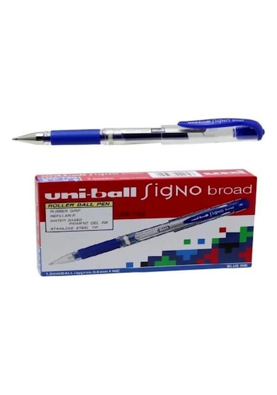 Şeylişeyler - Uni-ball Signo Broad Imza Kalemi 1.0 Mavi 12 Adet Mavi
