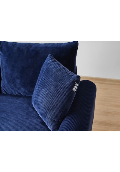 Kagu Corner Flavia Köşe Takımı Puflu Lacivert