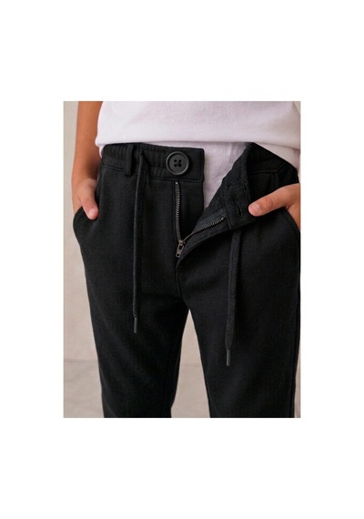 Suit Aydın 5-1 5 Yaş Arası Erkek Çocuk Belli Lastikli Duble Paça Pantolon Erkek Çocuk Jogger Pantolon Siyah