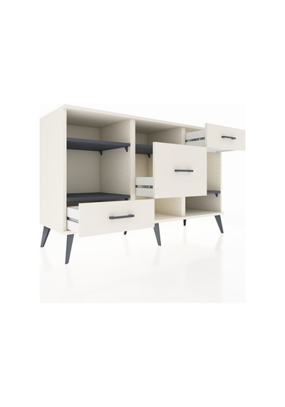 Hyperion Konsol 4 Raflı 3 Çekmeceli 132x44x83 Aytaşı-antrasit/aytaşı Antrasit/aytaşı Hyperion Konsol 4 Raflı 3 Çekmeceli 132x44x83 Aytaşı-antrasit/aytaşı Antrasit/aytaşı