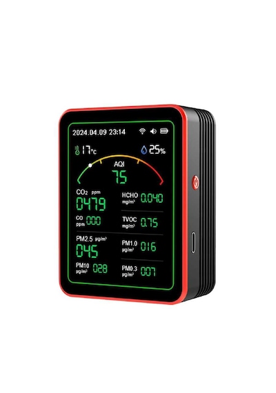 Aek-tech 15'li Aqı,temp,humı,co2,hcho,co,tvoc,pm2.5,pm10,pm1.0,pm