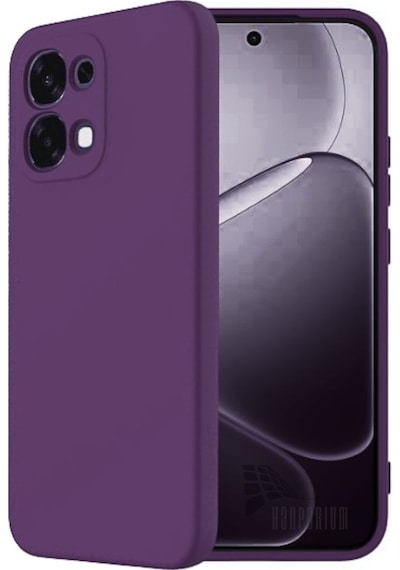 Oppo A6 Pro Uyumlu Silikon Kılıf - Pastel Renk Tonu Kamera Korumalı Esnek Kapak - Mor Mor
