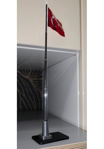 Minyatür Masaüstü Türk Bayrağı Maketi 26 CM