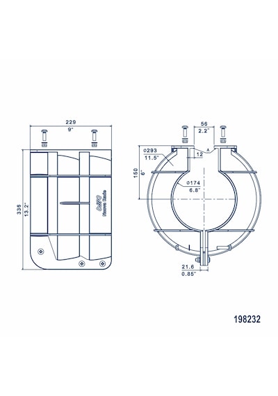 Pervane Koruyucu 25-35 Hp İçin Plastik 29 Cm Turuncu