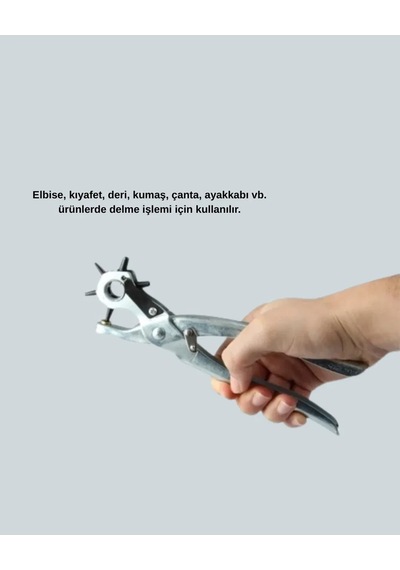 Metal Gövdeli Ayarlanabilir Deri Delme Pensesi 2. 5 5 Mm Delik Açma Aracı