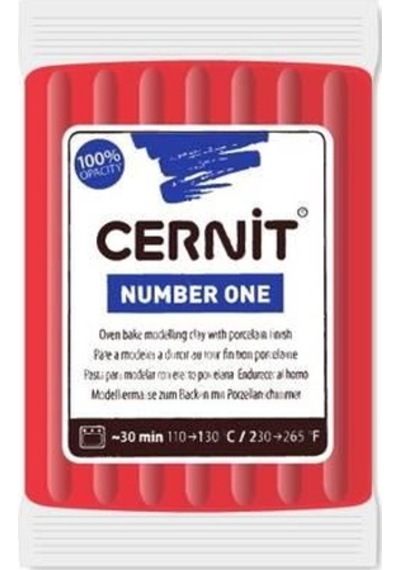 Cernit Number One Polimer Kil 463 X-Mas Red