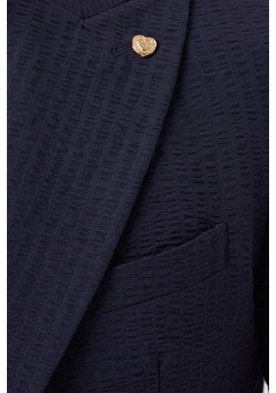 Rizzup Erkek Slim Fit Likralı Lacivert Blazer Ceket Gofre Dokulu Esnek Çift Düğmeli Spor Ceket 2600813 Rizzup Erkek Slim Fit Likralı Lacivert Blazer Ceket Gofre Dokulu Esnek Çift Düğmeli Spor Ceket 2600813