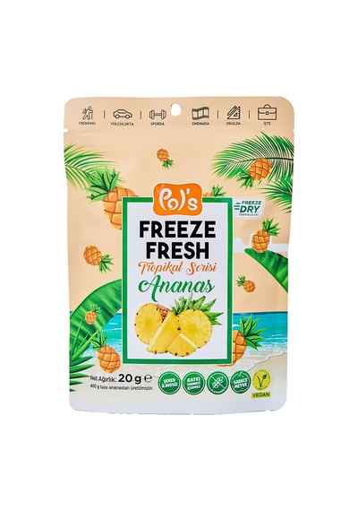 Pol's Freeze Fresh Tropikal Seri Ananas 20 G - 7 Adet Tarı