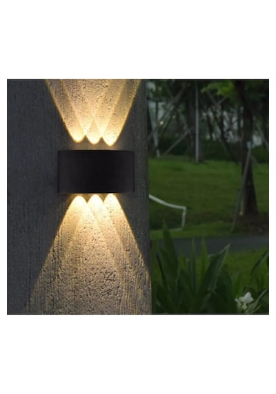 Ct-8013 15w Kapri Led Aplik Dış Mekan Gün Işığı Siyah