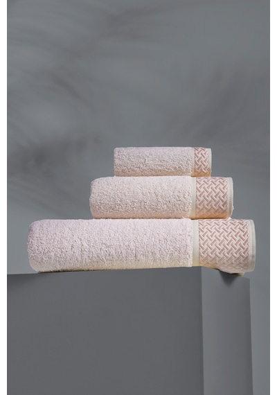 Veramoni Leonie Model 6'li Banyo Seti Beyaz-pudra