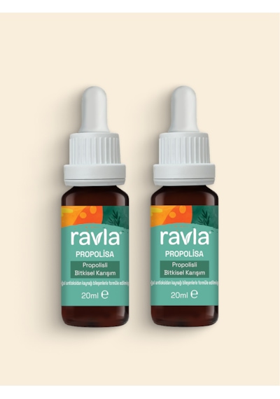2'li Ürün - Ravla Propolisa Propolisli Bitkisel Karışım - 20ml