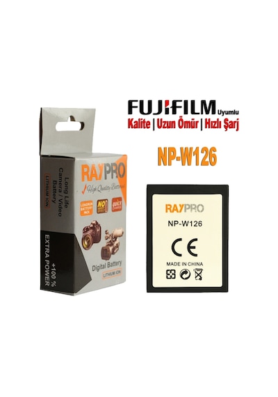 Fujifilm X-A1 X-A2 X-E1 X-E2 X-E2S için Np-W126 Np-W126S Batarya