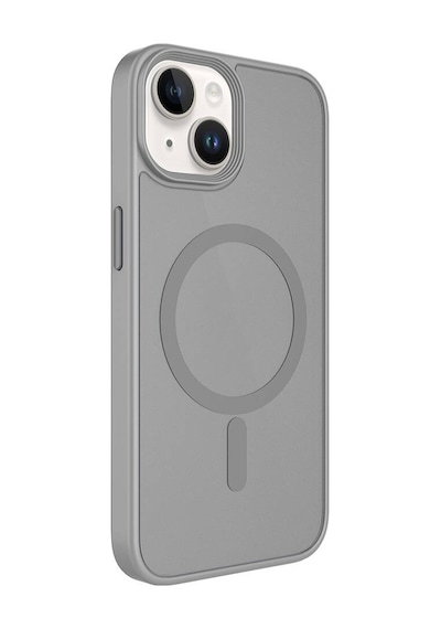 Apple Uyumlu iPhone 14 Kılıf Mat Arka Yüzey Wireless Şarj Özellikli Mkst Flet M-safe Kapak - Turuncu Turuncu