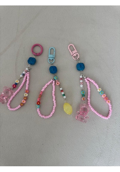 Pembe Çanta Anahtarlık Charmı