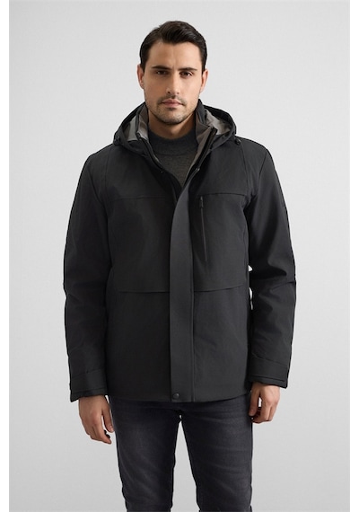 Süvari Siyah Slim Cepsiz Mont Mn2008700507-s09 Siyah