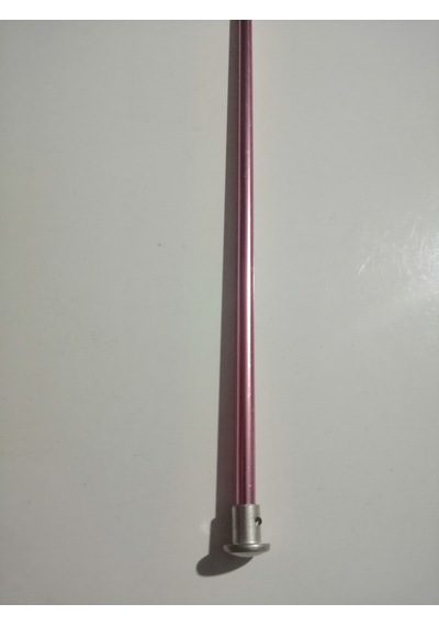 Abarta 5,0mm Renkli Metal Gagalı Örgü Şiş Tunus Tığ 25cm-pembe 1 Adet