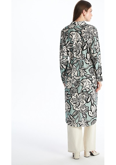 Lcwaıkıkı Classic Karışık Desenli Oversize Kadın Gömlek Tunik