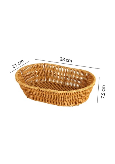 Digithome Oval Rattan Mini Ekmek Sepeti - Bb6063 Diğer